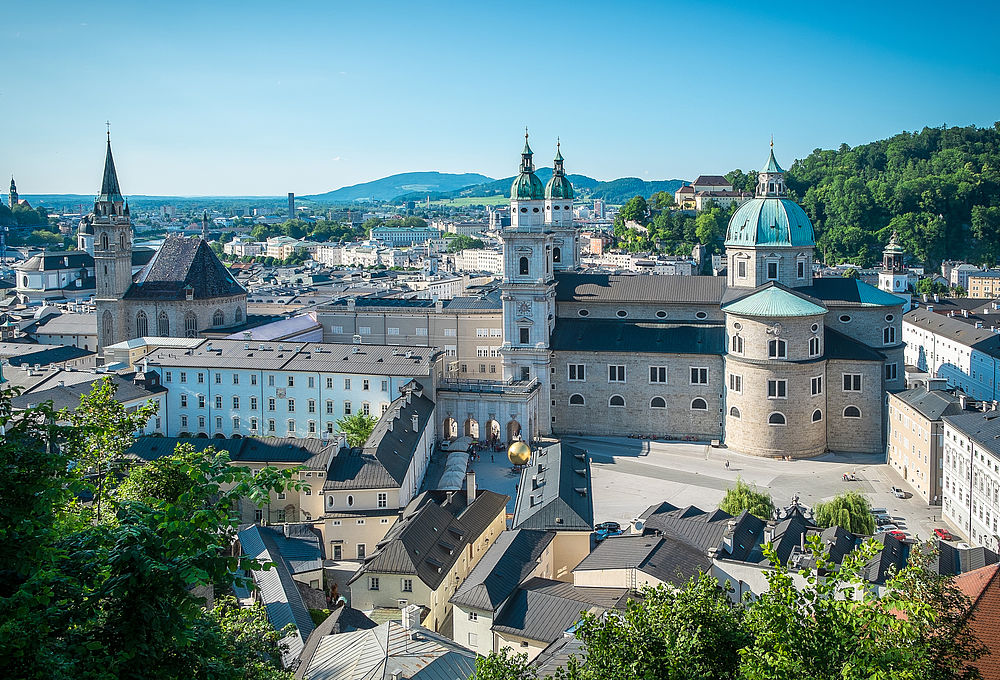 View of Salzburg city centre near the hotel