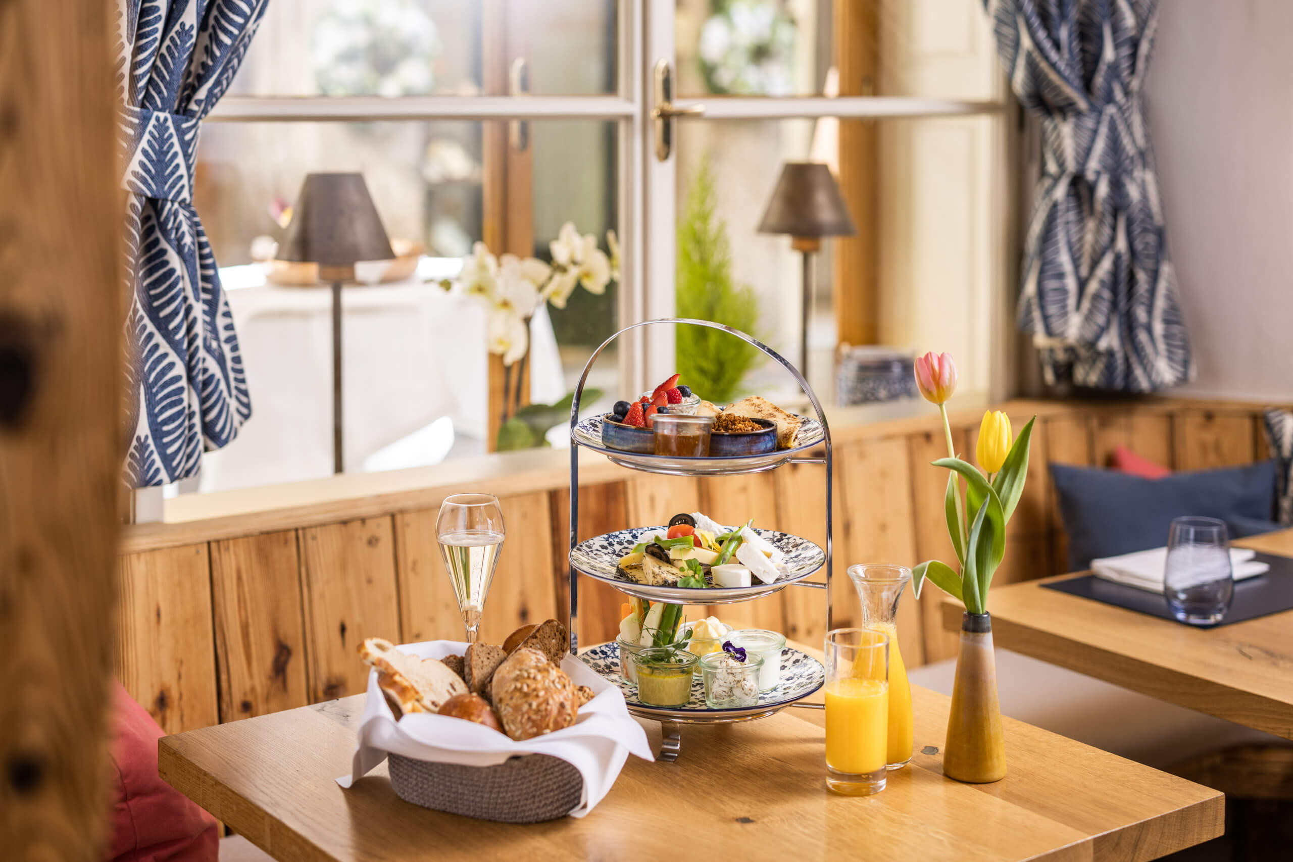 Vitales Frühstück mit frischen Zutaten im Gasthof Goldgasse.